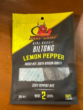 Load image into Gallery viewer, Beef Chief - Lemon Pepper Biltong - 30g
