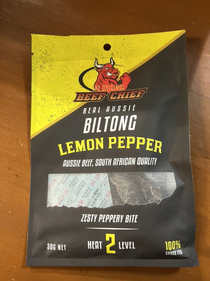 Beef Chief - Lemon Pepper Biltong - 30g