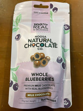 Load image into Gallery viewer, Noosa Natural Chocolate - Milk Chocolate Blueberries - 100g

