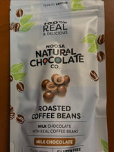 Load image into Gallery viewer, Noosa Natural Chocolate - Milk Chocolate Roasted Coffee Beans - 100g
