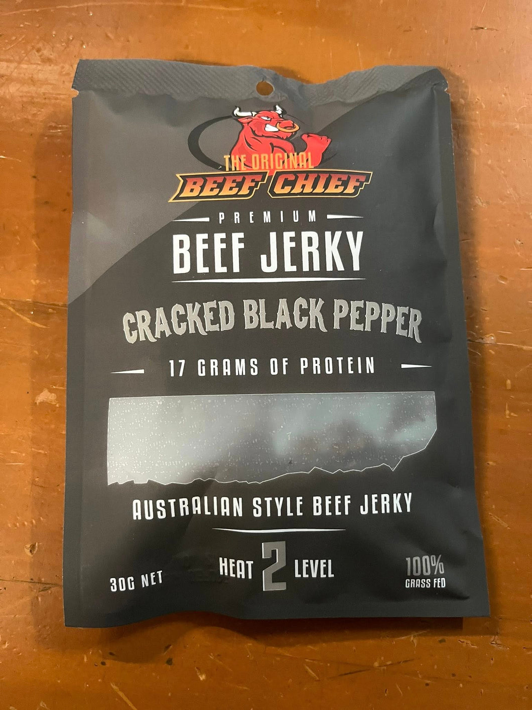 Beef Chief - Cracked Black Pepper Jerky - 30g