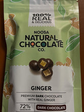 Load image into Gallery viewer, Noosa Natural Chocolate - Dark Chocolate Ginger - 100g
