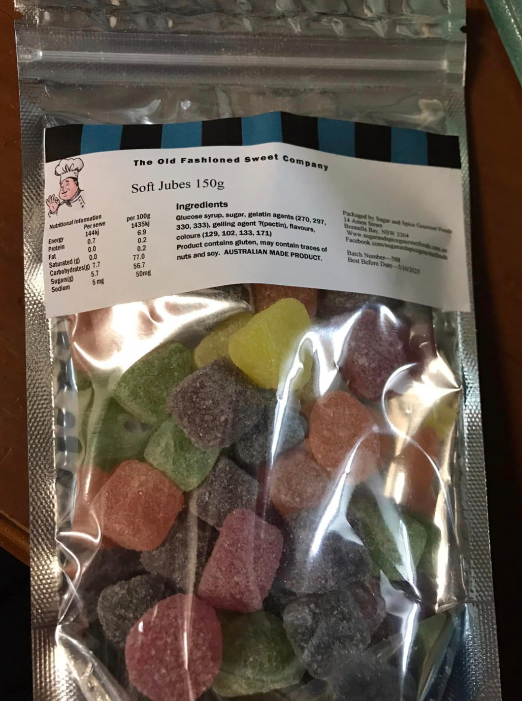 Sweets - Soft Jubes - 150g packet