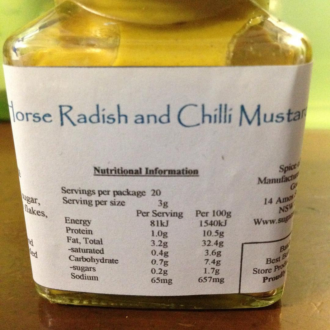 Horse Radish and Chilli Mustard