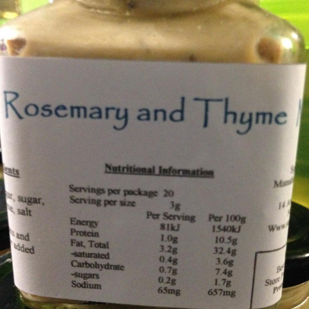 Rosemary and Thyme Mustard