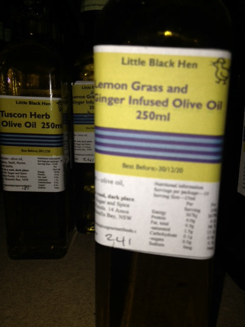 Lemongrass and Ginger Infused Oil
